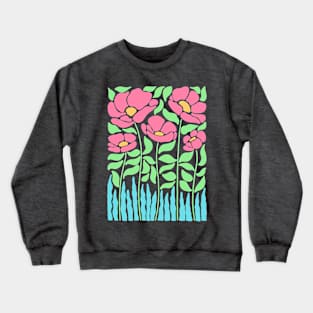 Minimalist Modern Flower Crewneck Sweatshirt